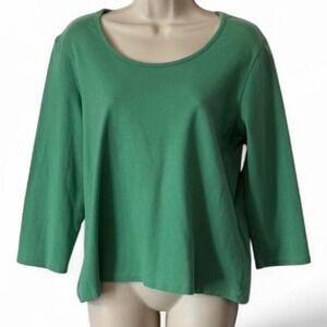 Vintage Lands End Scoop Neck Top